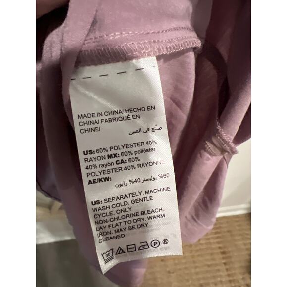 Chicos size 1 medium dusty rose maxi dress rayon blend - Picture 3 of 3